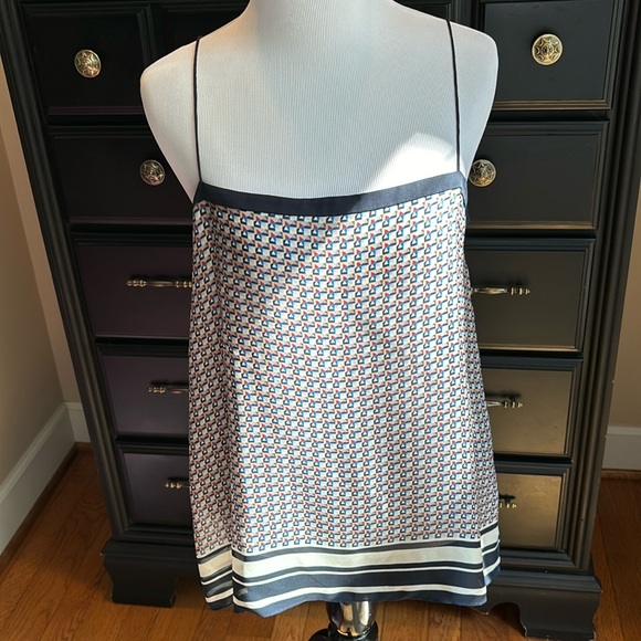 VINCE Silk Border Camisole Size Small - Picture 3 of 8